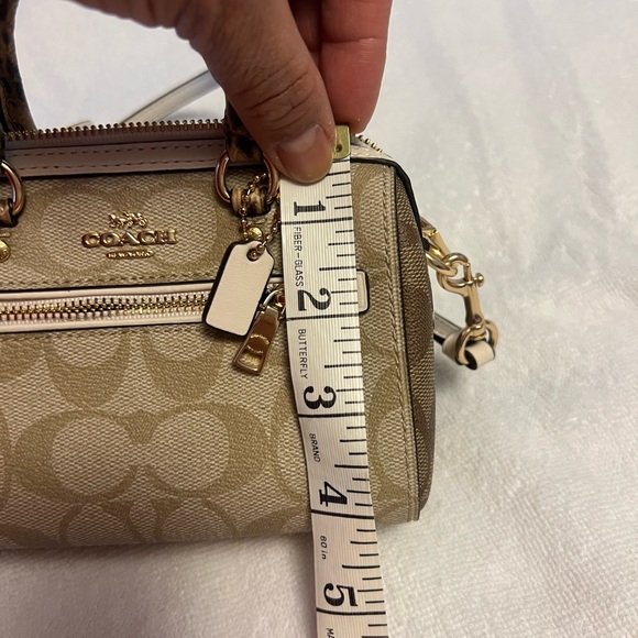 Coach Mini Rowan Crossbody Bag with Signature Monogram - Picture 6 of 6